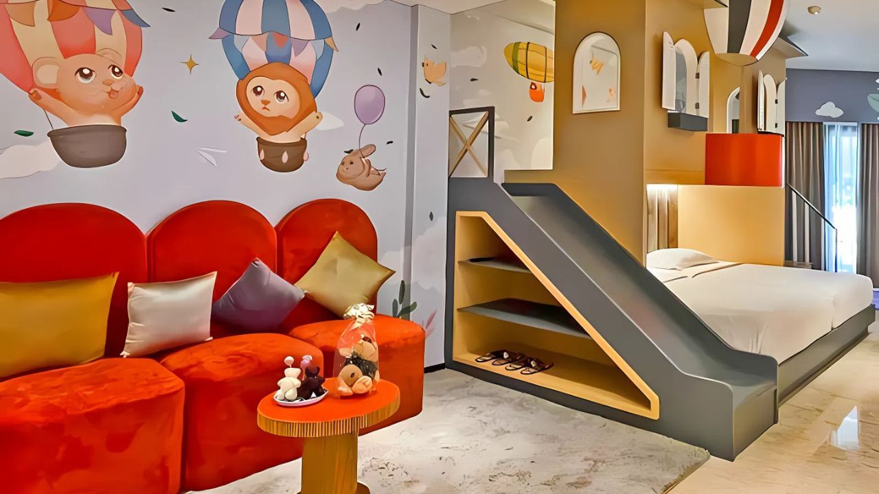 Kamar keluarga di The Singhasari Resort Batu.jpg